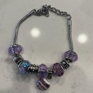 Lenox lilac charm bracelet